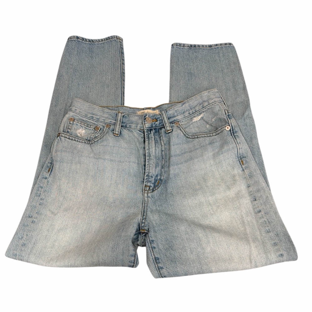Madewell The Perfect Summer Jean High Rise Straight Leg Light Wash Denim Size 27 - Picture 4 of 10